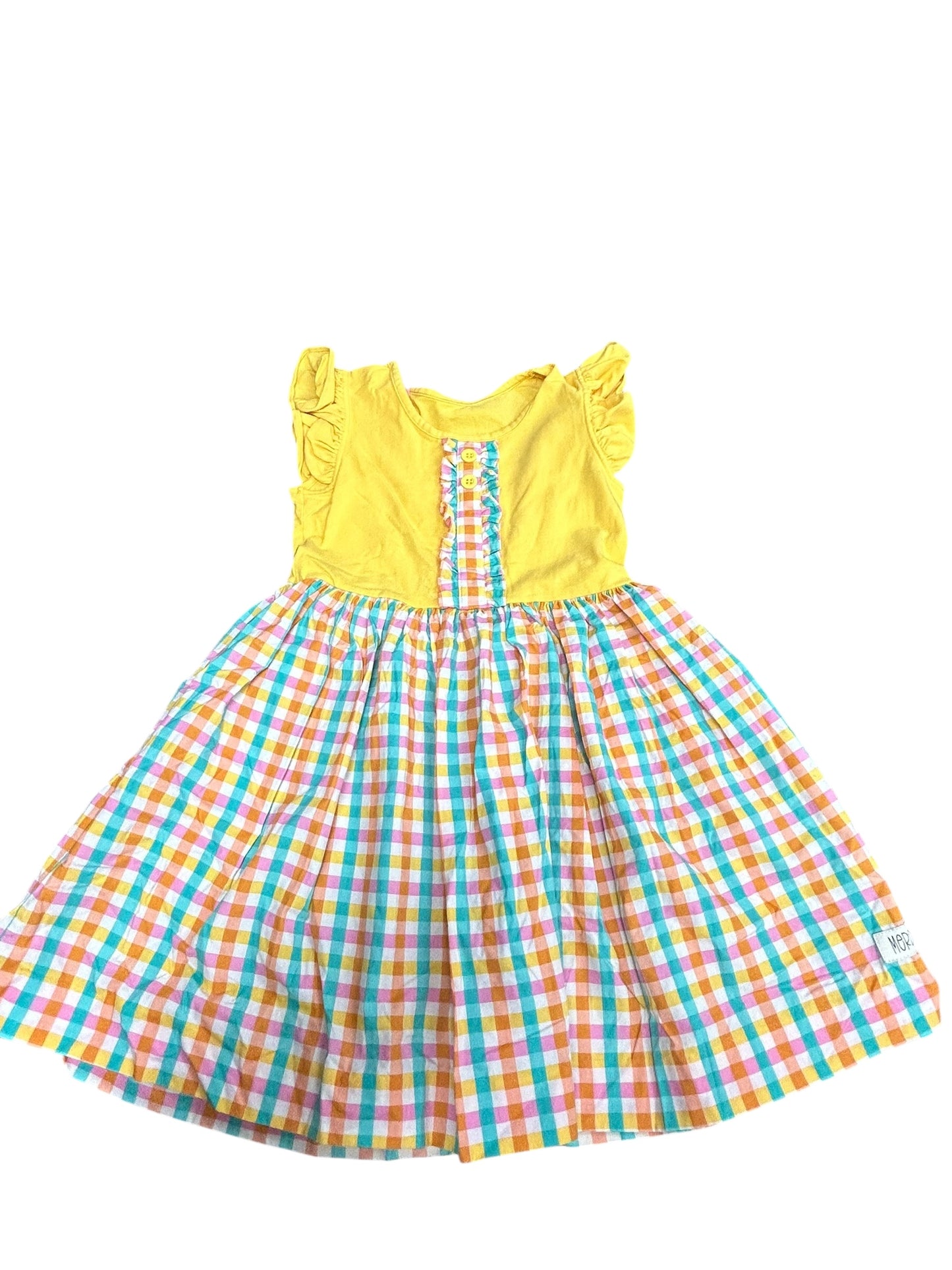 Girls dress- sz 6/7 (light stain)