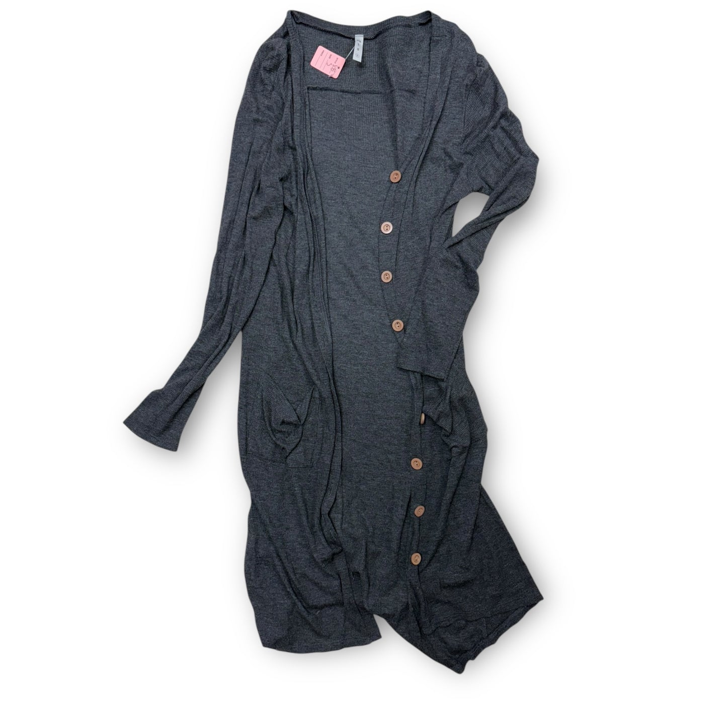 Women’s long button up cardigan- small