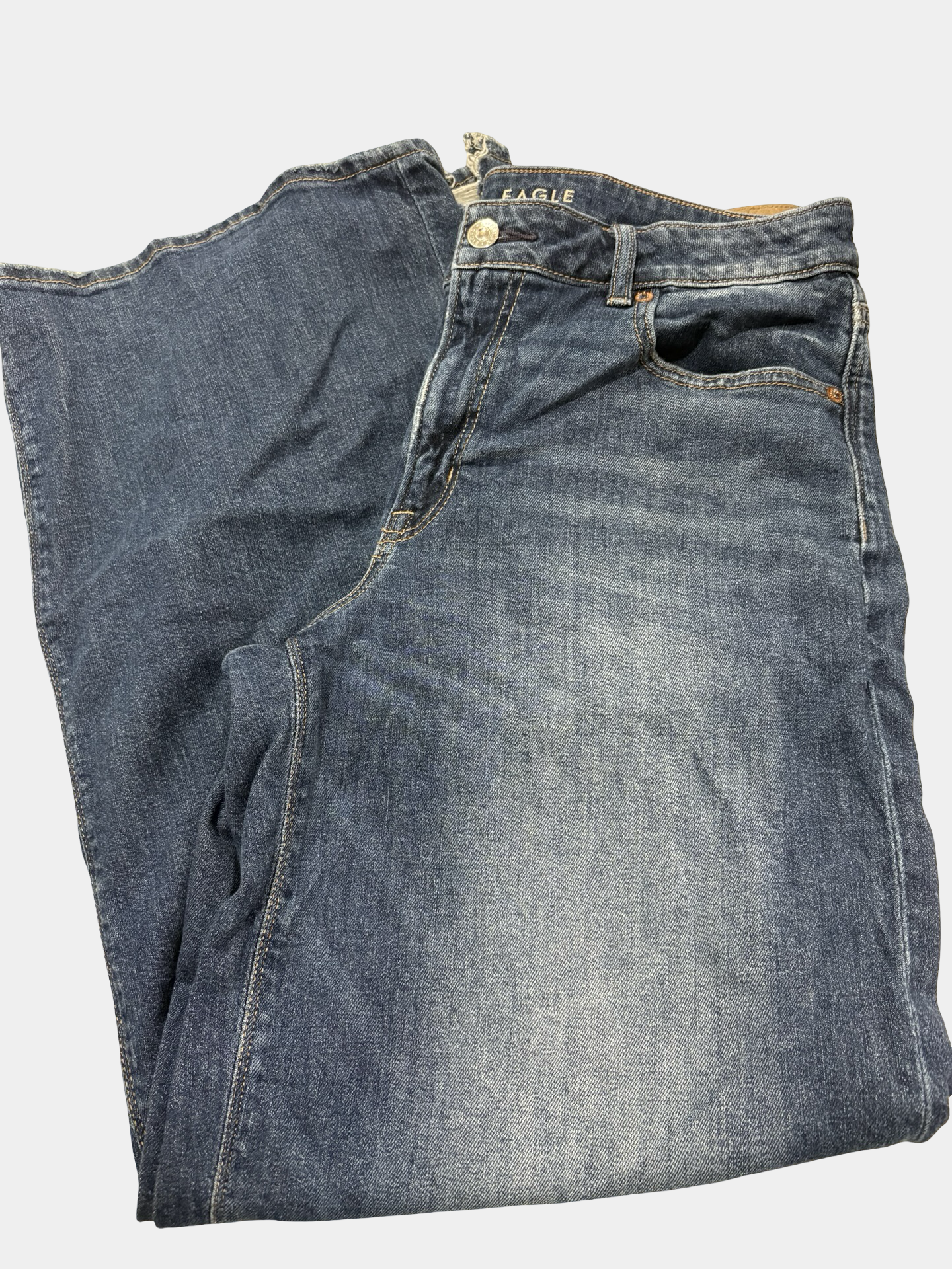 Women’s wide leg baggy AE jeans size 10 regular