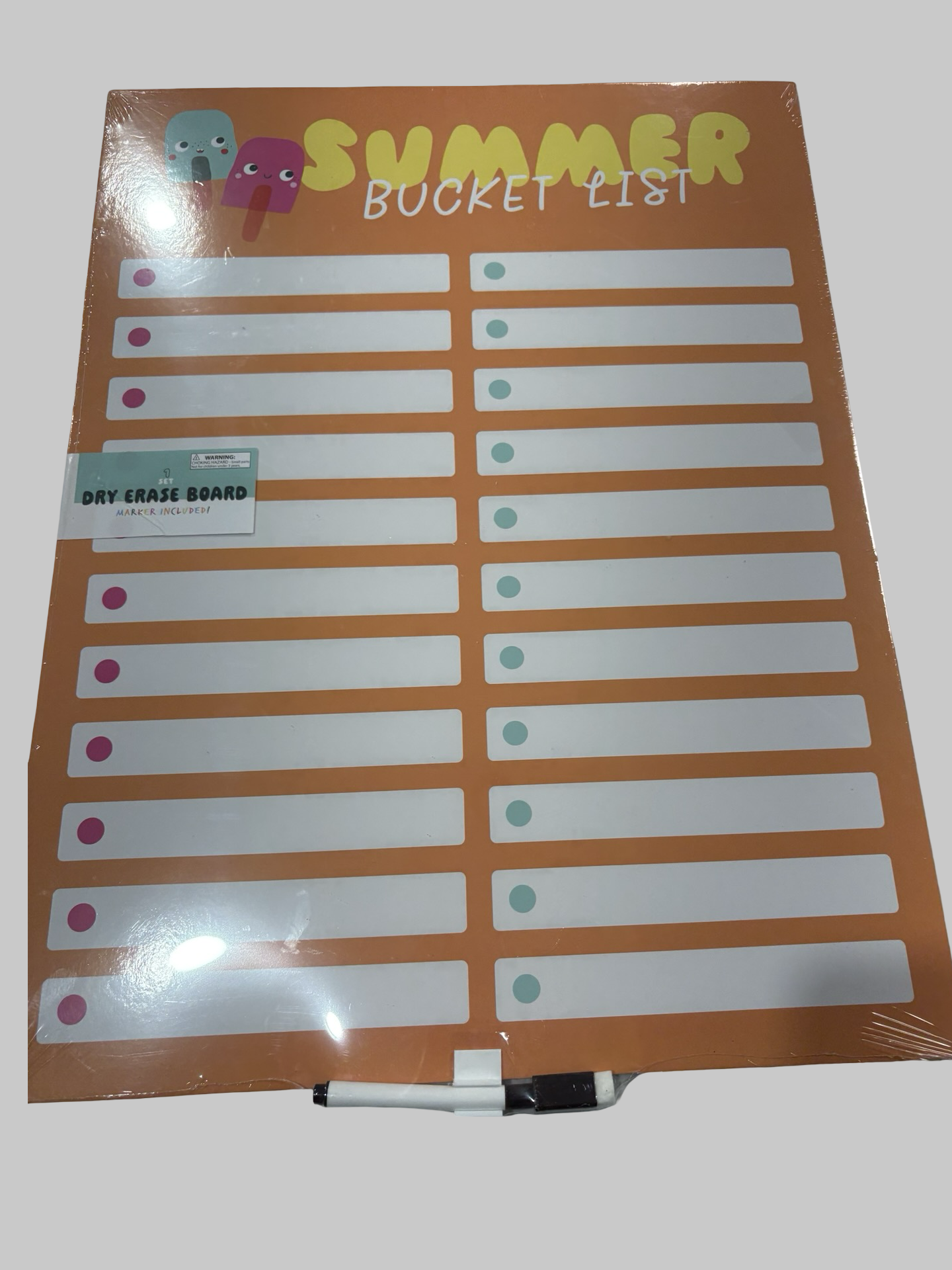 Summer bucket list magnetic ￼
