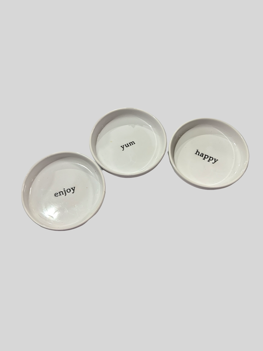 3 small plates