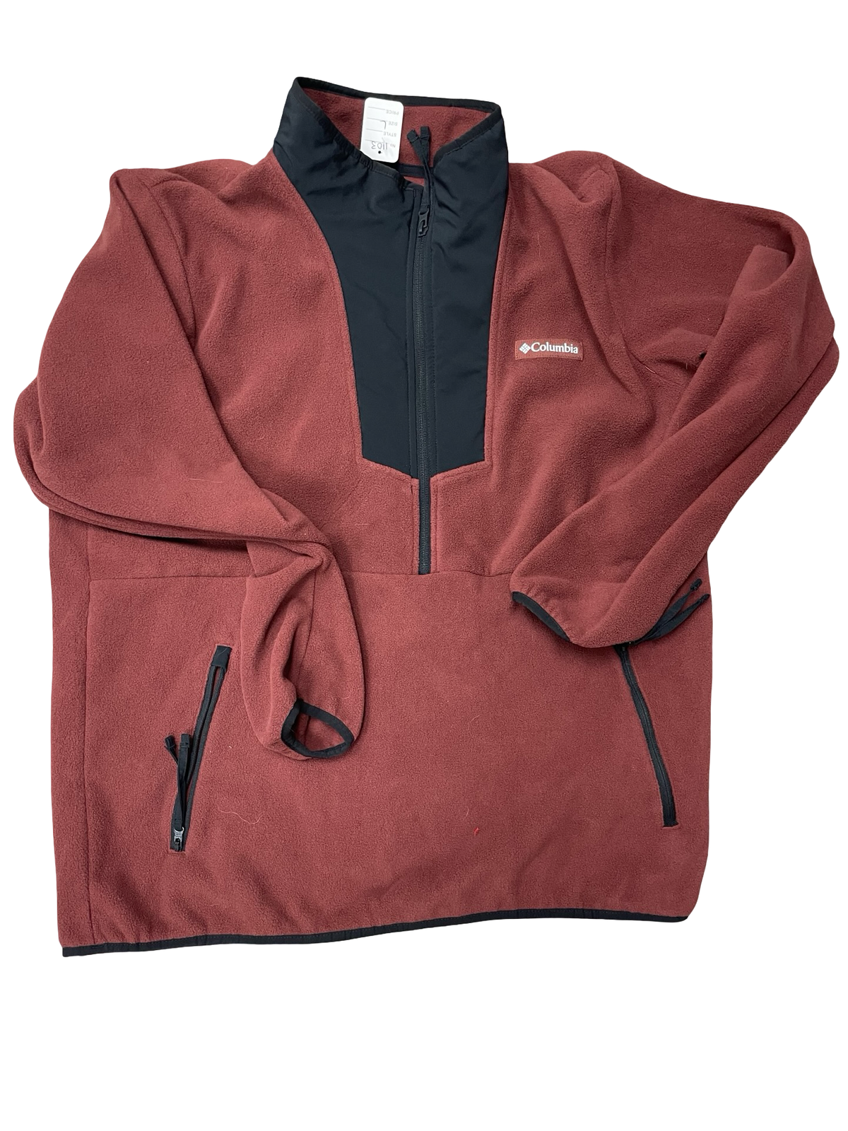 Men’s Columbia half zip size large