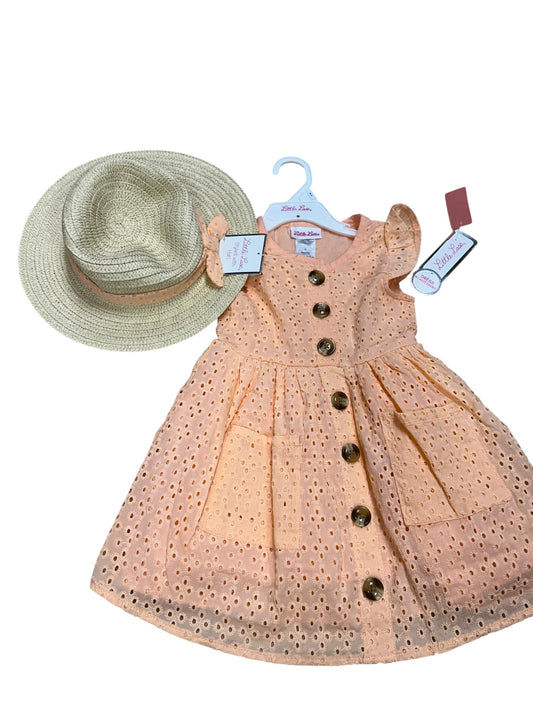 Girls 2t dress and hat
