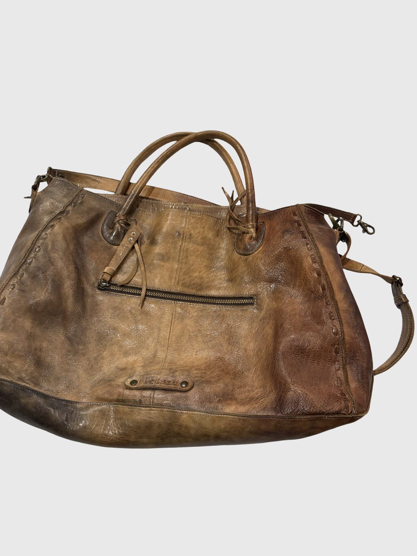 Leather large bedstu bag