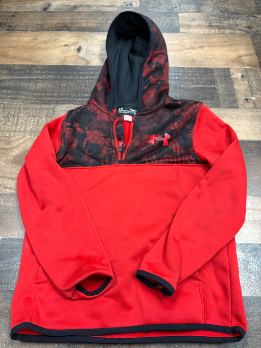 Boys small UA quarter zip (play condition- broken zipper , small stain)