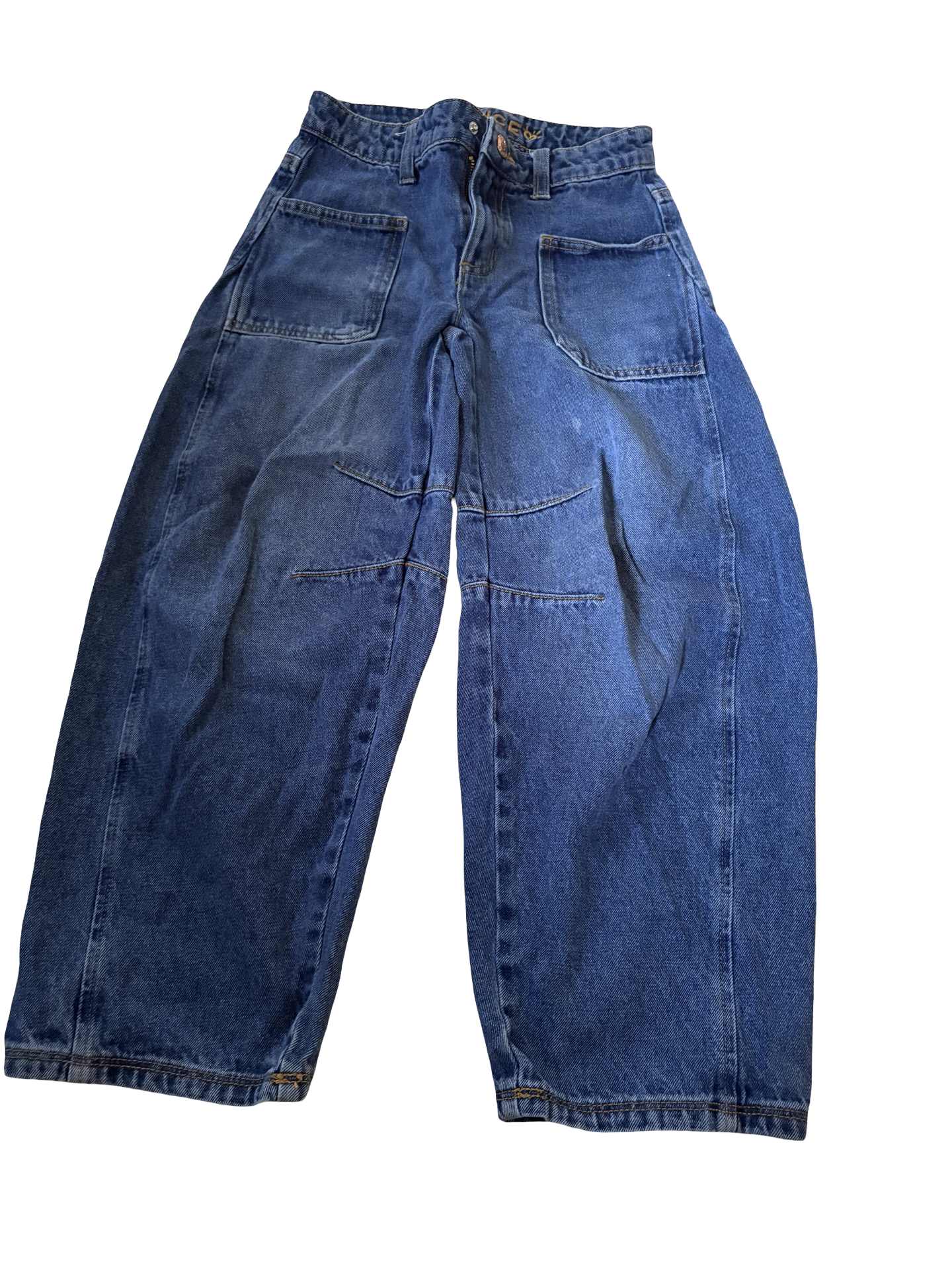 Girls size 8 barrel jeans