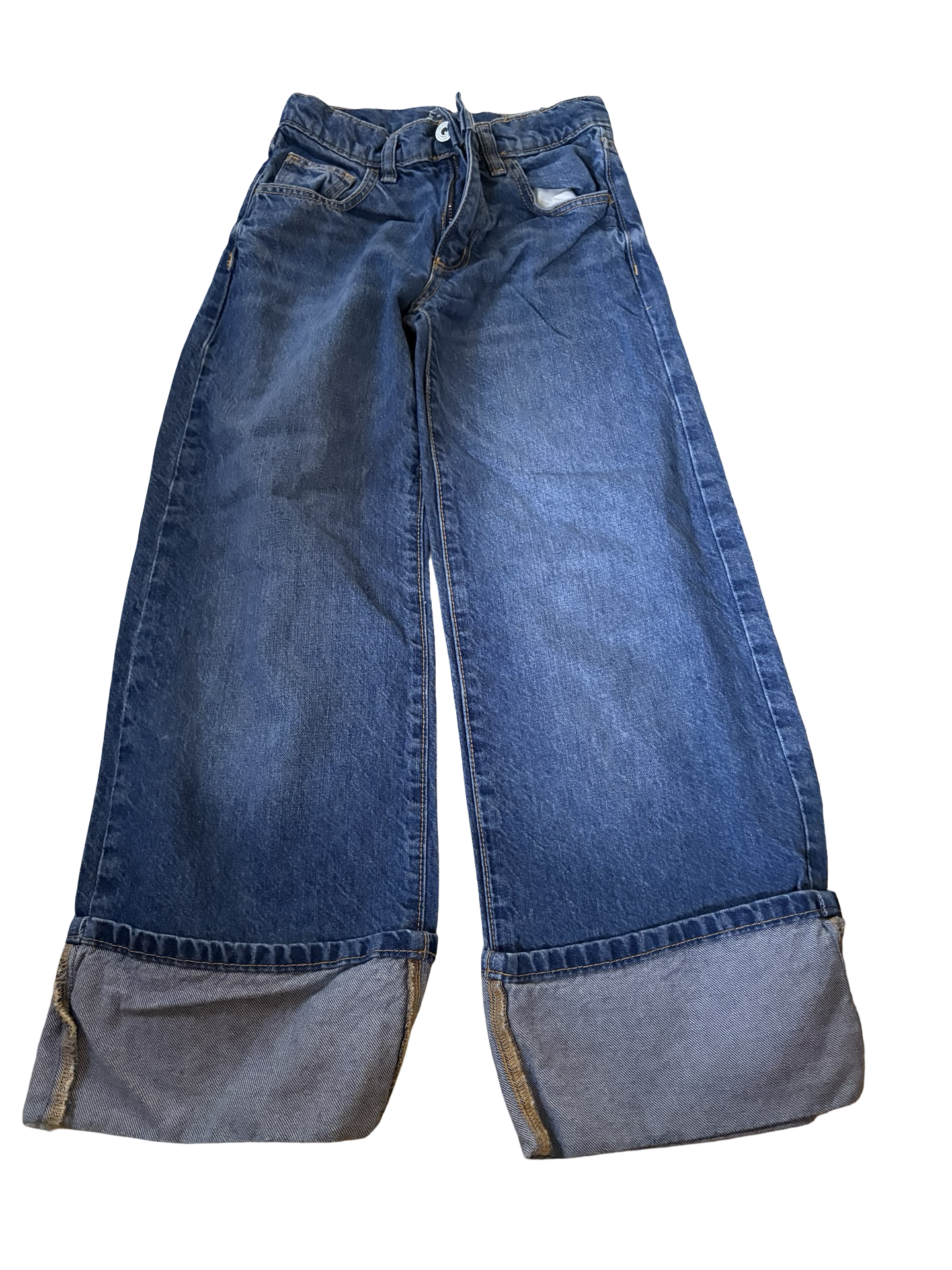 Girls cuff jeans size 7