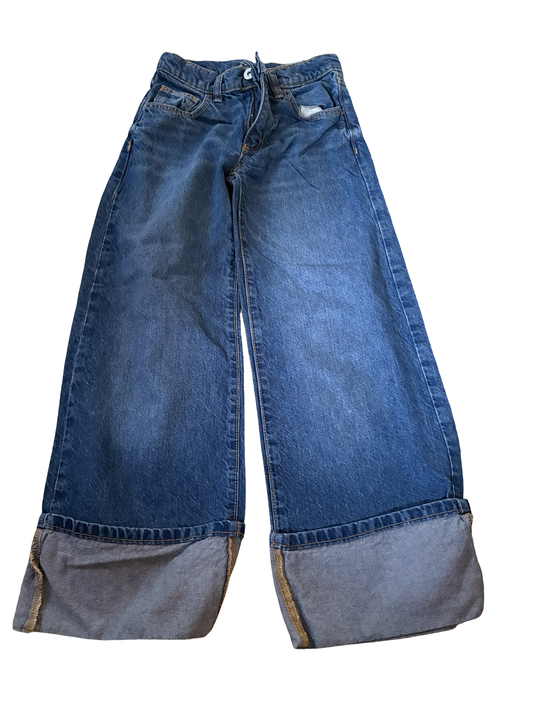 Girls cuff jeans size 7