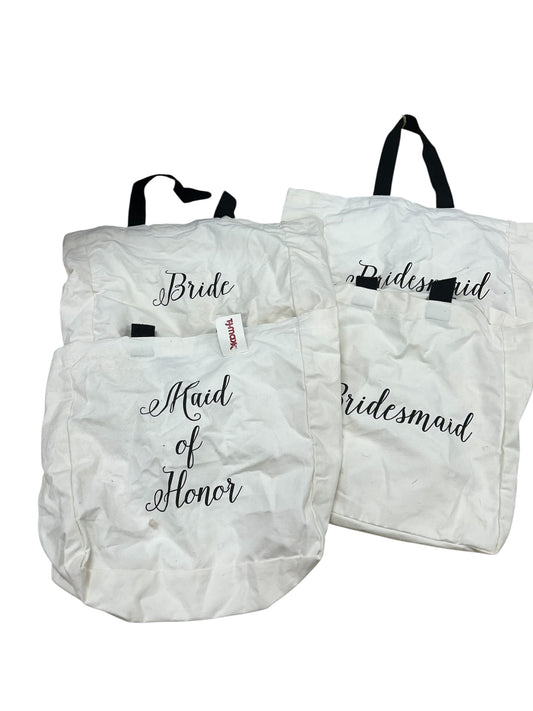 Bridal party bags-stains