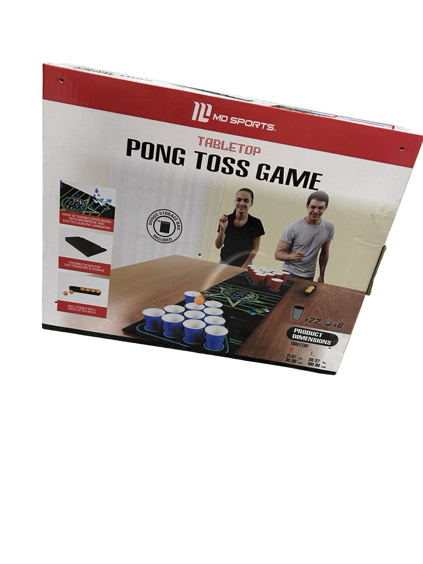Tabletop pong toss game