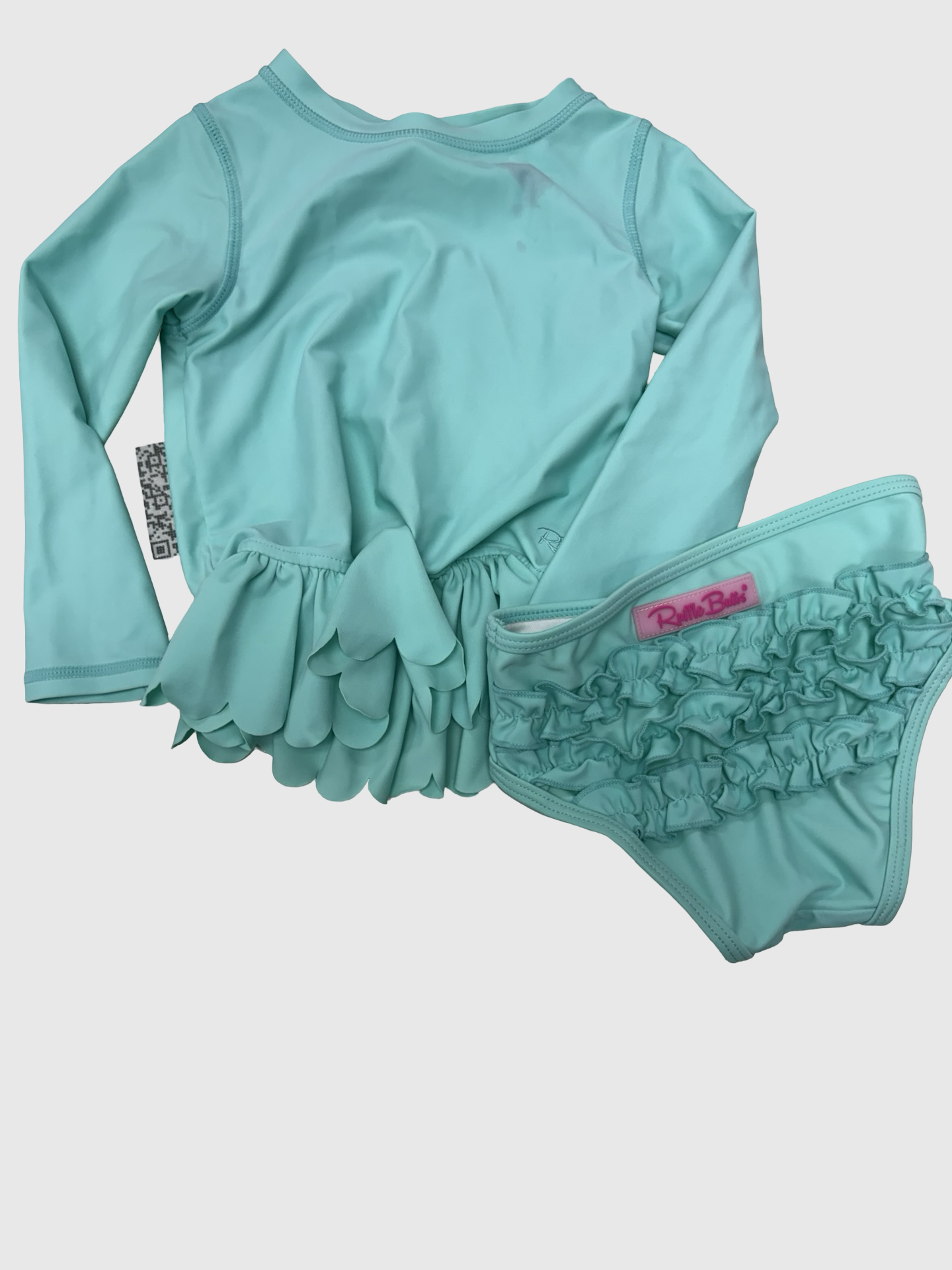 Girls Ruffle butts swim 3T ( stain )