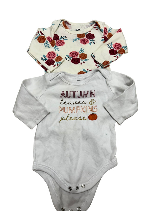 Girls 0-3m onesies