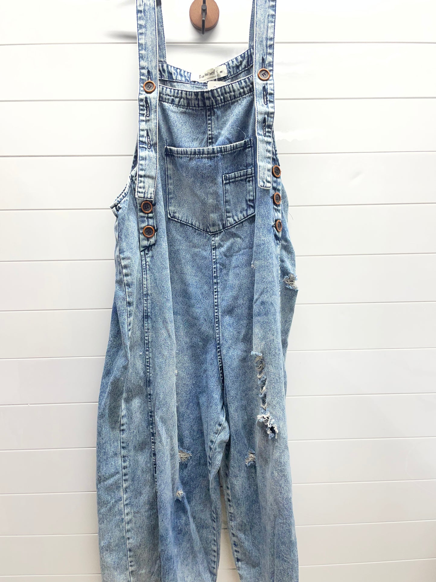 Women’s medium denim overalls