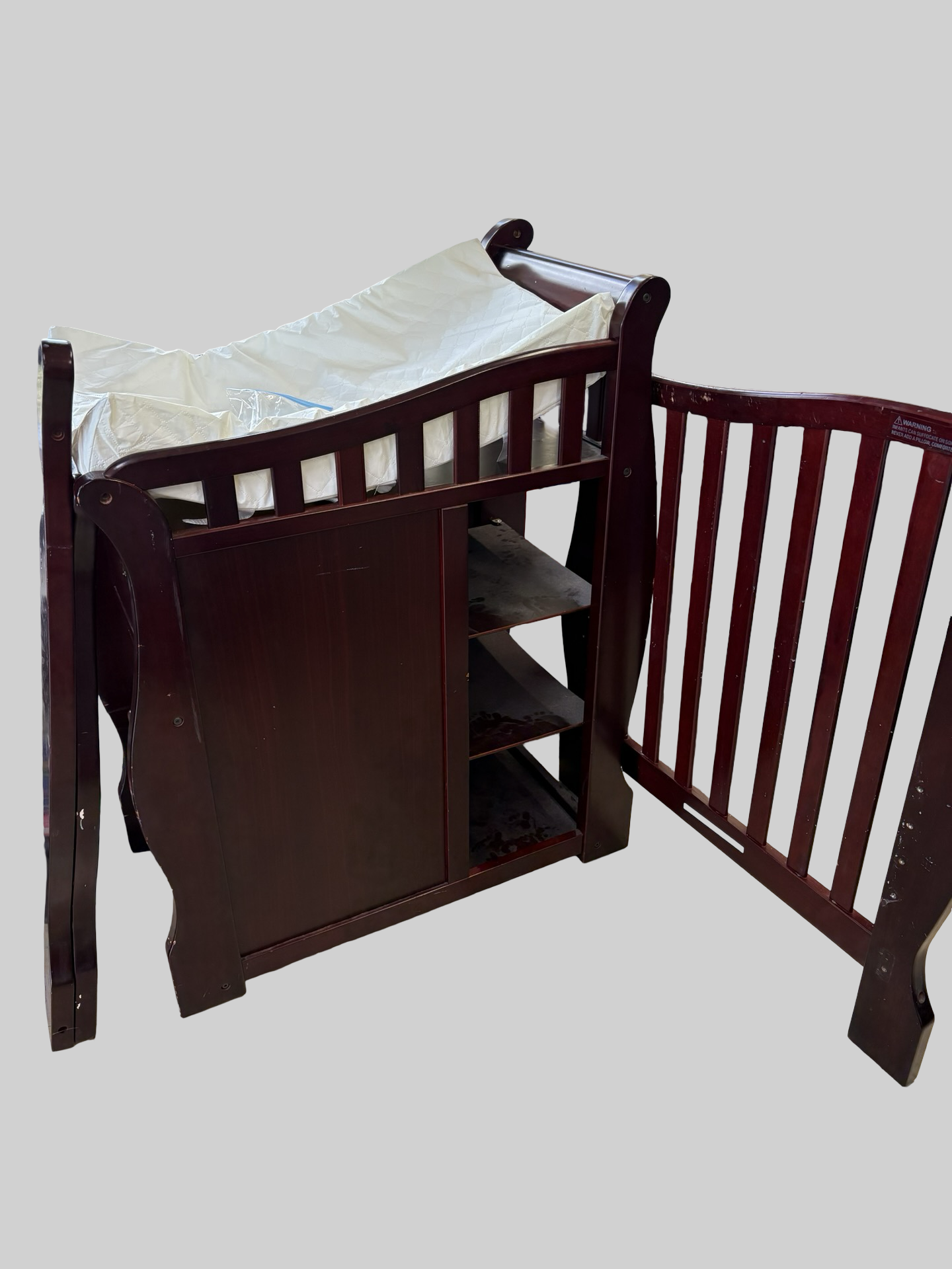 Crib ( used ) model pictured for idea. Missing a knob