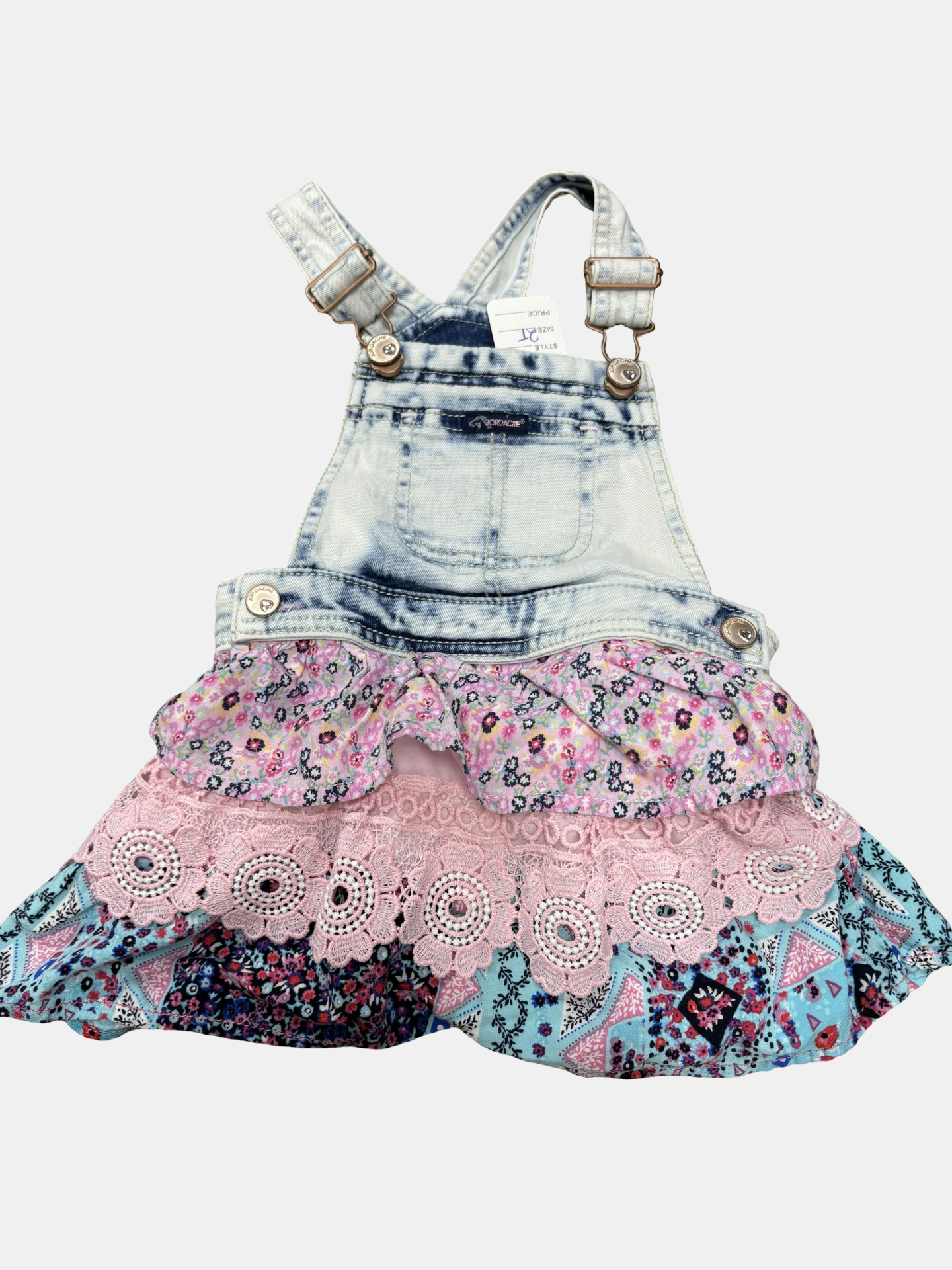 Girls 2T bib dress