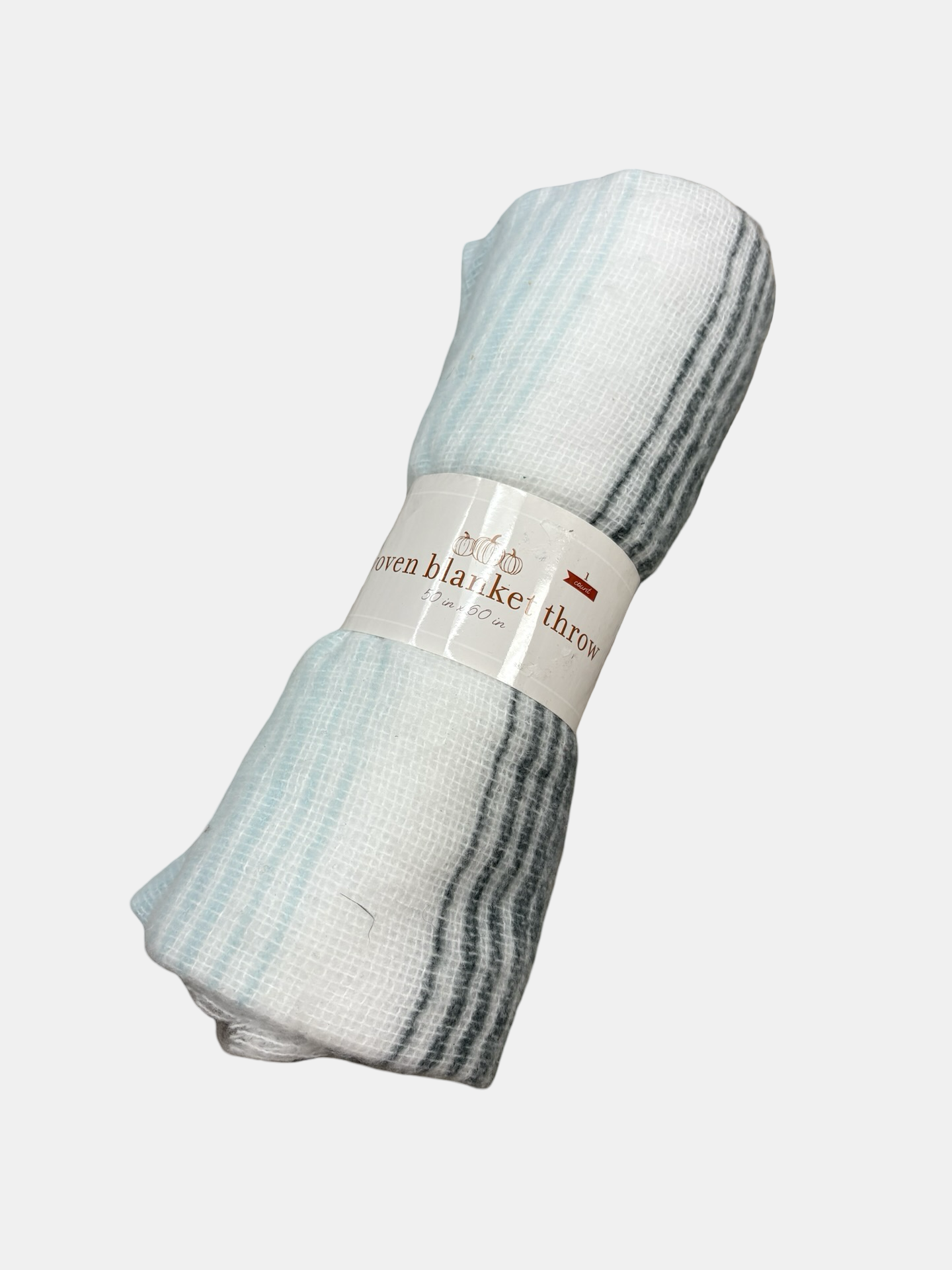 Woven throw blanket
