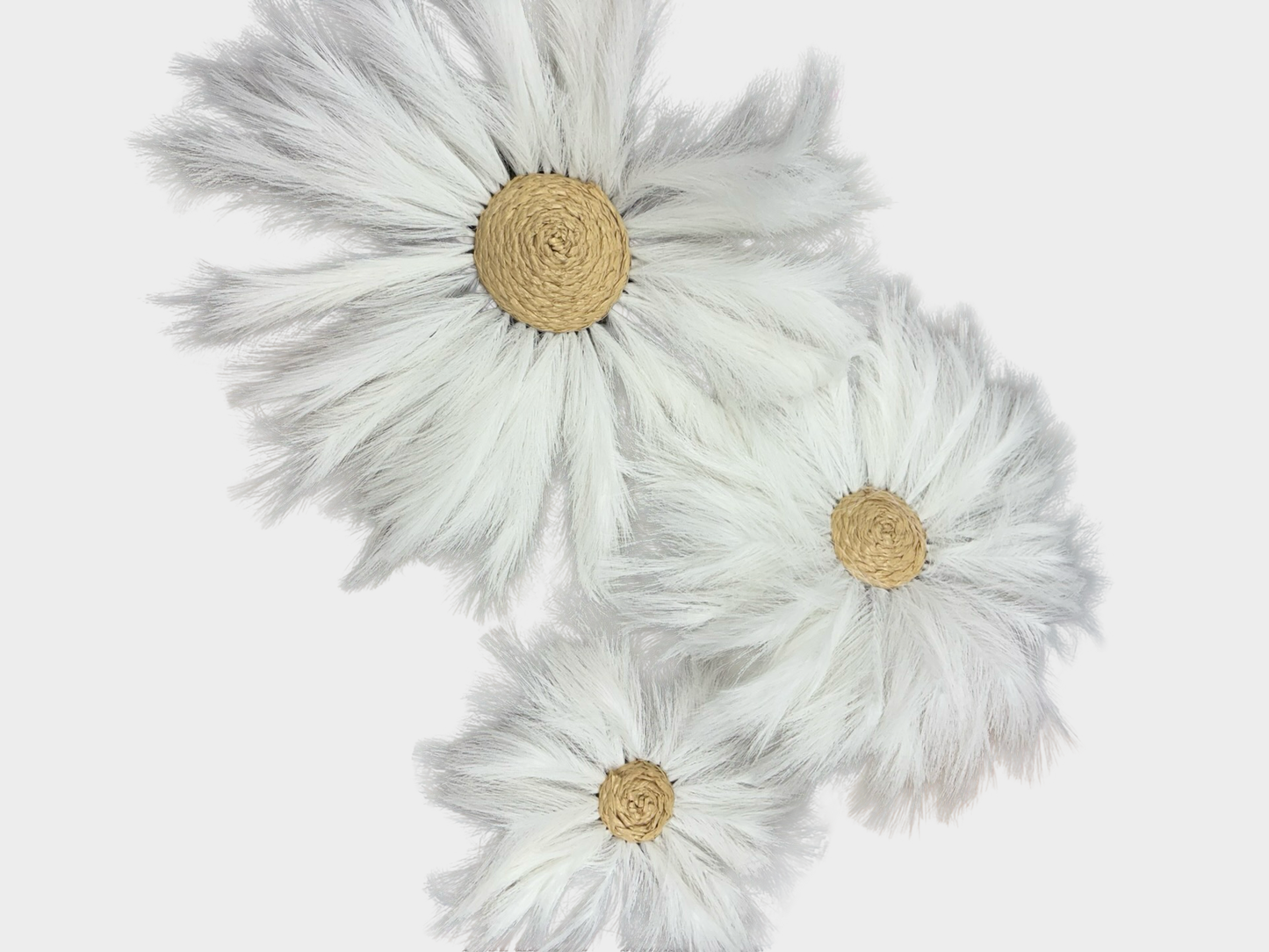 3 pc flower hanging decor
