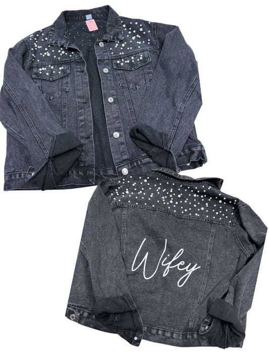 Women’s large denim jacket