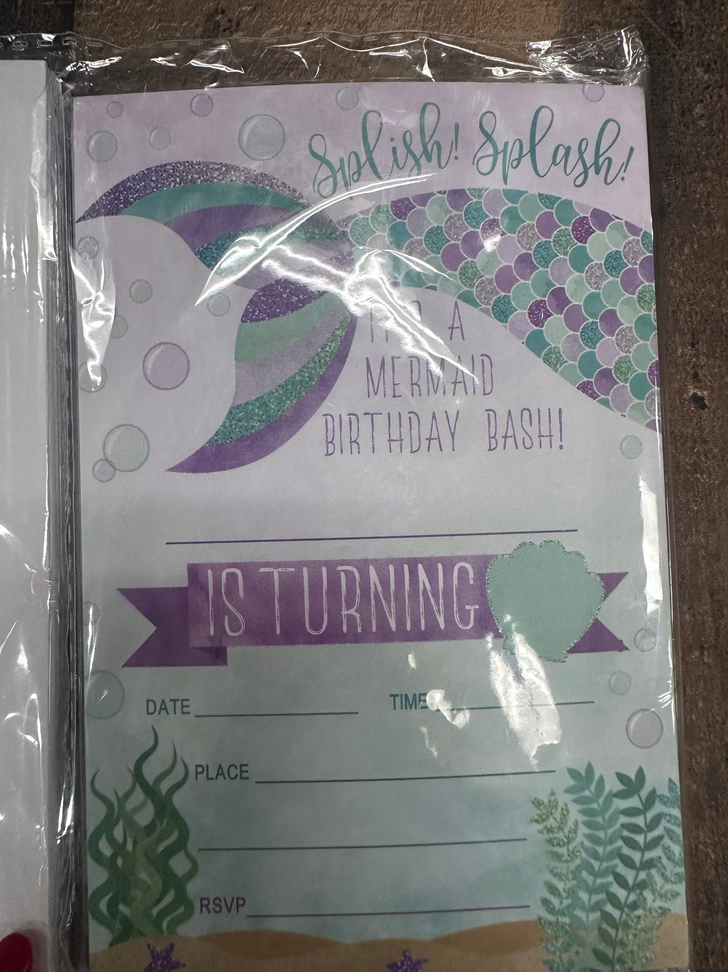 Birthday invitations